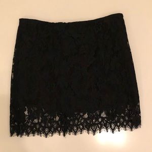 Black lace mini